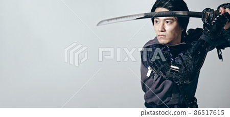 Samurai samurai warrior wielding a sword Samurai samurai warrior wielding a sword 86517615