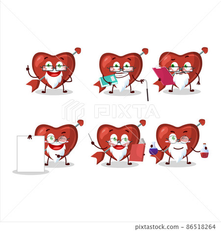 Professor cupid love arrow academic cartoon character working on laboratory Professor cupid love arrow academic cartoon character working on laboratory 86518264