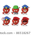 A dedicated Police officer of cupid love arrow mascot design style 86518267