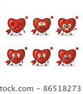 Cupid love arrow cartoon character with nope expression 86518273