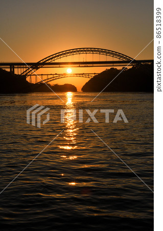 西海橋的朝日 西海橋的朝日 86518399