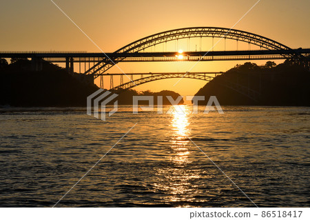 西海橋的朝日 西海橋的朝日 86518417