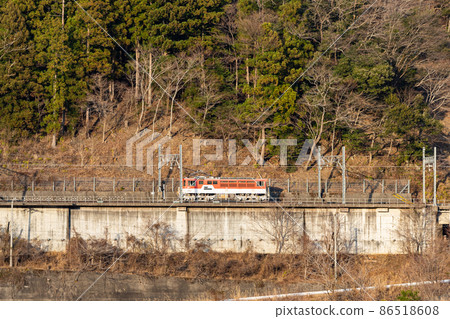 [Shizuoka Prefecture] Oigawa Railway Abt-type train around Nagashima Dam 86518608