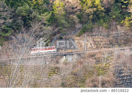 [靜岡縣]大井川鐵道Abt型列車繞長島大壩 86518822