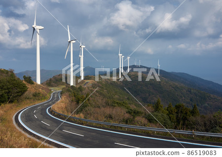 Wind power generation attracting attention as sustainable clean energy Wind power generation attracting attention as sustainable clean energy 86519083