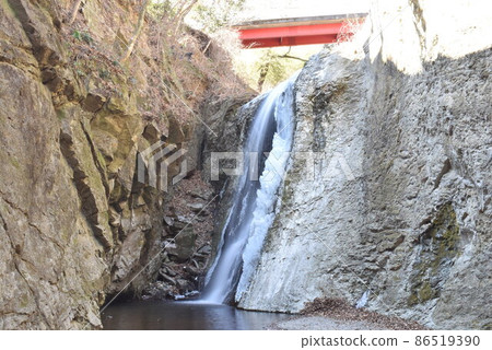 Winter child god waterfall Winter child god waterfall 86519390