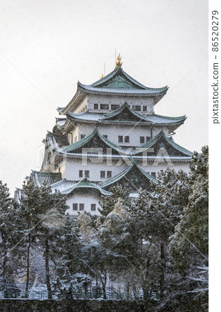 《愛知縣》雪名古屋城 86520279