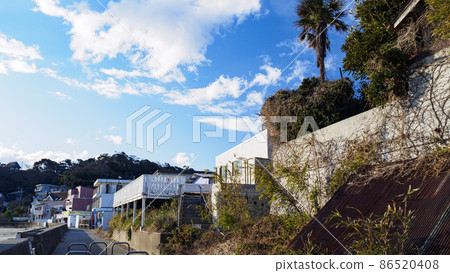 A villa style on the Miura coast in Miura City, Kanagawa Prefecture, on the Shonan Miura Peninsula. 86520408