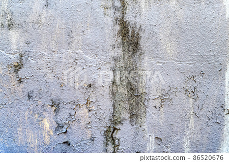 Textured concrete outer wall with peeled paint Yokohama 86520676