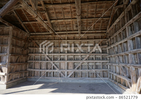 Inami Line "Mimasaka-Takio Station Freight Shed No. 1 (Recommended Industrial Heritage)" in Tsuyama City, Okayama Prefecture 86521779