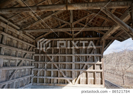 Inami Line "Mimasaka-Takio Station Freight Shed No. 1 (Recommended Industrial Heritage)" in Tsuyama City, Okayama Prefecture Inami Line "Mimasaka-Takio Station Freight Shed No. 1 (Recommended Industrial Heritage)" in Tsuyama City, Okayama Prefecture 86521784