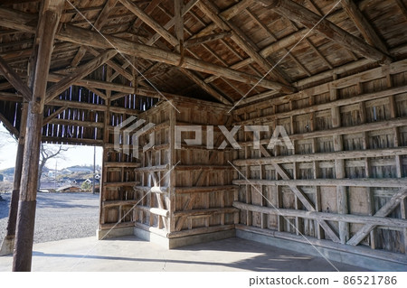 Inami Line "Mimasaka-Takio Station Freight Shed No. 1 (Recommended Industrial Heritage)" in Tsuyama City, Okayama Prefecture Inami Line "Mimasaka-Takio Station Freight Shed No. 1 (Recommended Industrial Heritage)" in Tsuyama City, Okayama Prefecture 86521786