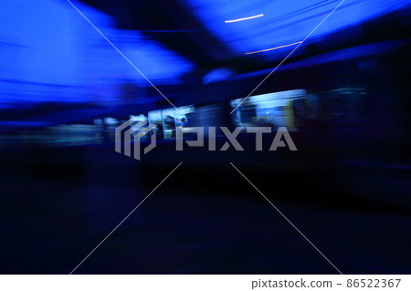 Train rushing to the destination Train rushing to the destination 86522367