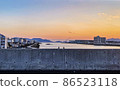 Seto Inland Sea at sunset-Hiroshima City, Hiroshima Prefecture- 86523118