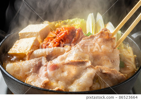 Image of pork kimchi pot 86523664