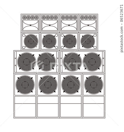 Reggae sound system with speakers 86523671