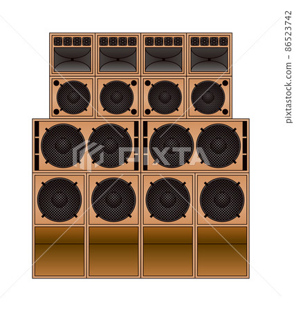 Reggae sound system with speakers 86523742