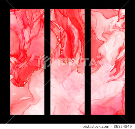 Abstract alcohol ink colors banner. Mixing paints. Abstract alcohol ink colors banner. Mixing paints. 86524849