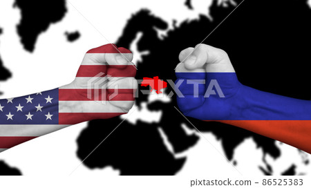 USA vs versus Russia. USA and Russia are preparing for the future conflict for the Ukrainian territory. USA vs versus Russia. USA and Russia are preparing for the future conflict for the Ukrainian territory. 86525383