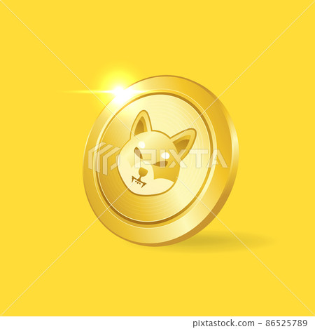 Shiba Inu (SHIB) gold coin. Shiba Inu (SHIB) gold coin. 86525789