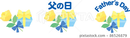 3 types of Father's Day icon set 86526879