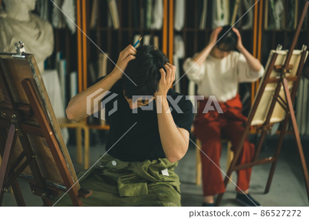 Art, students and anxiety Art, students and anxiety 86527272