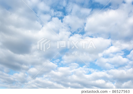 Spring sky with slowly floating clouds. Spring sky with slowly floating clouds. 86527563