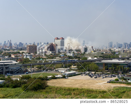 Bangkok, Thailand Bangna District Rising White Smoke / Bangkok, Thailand Bangkok, Thailand Bangna District Rising White Smoke / Bangkok, Thailand 86528025