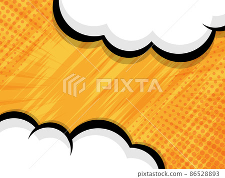 comic book pop art with black speech bubble - Stock Illustration ...
