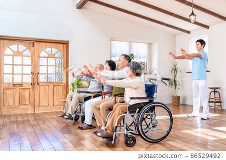 Rehabilitation Center Rehabilitation Gymnastics Scene 86529492