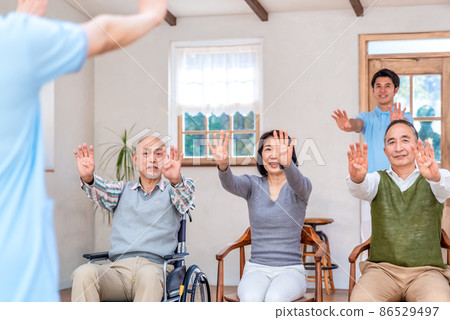 Rehabilitation Center Rehabilitation Gymnastics Scene 86529497