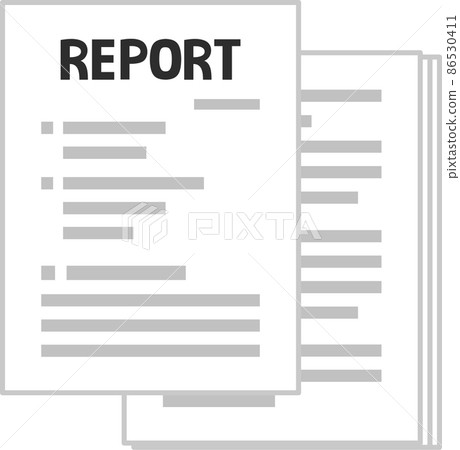 Report image - Stock Illustration [86530411] - PIXTA