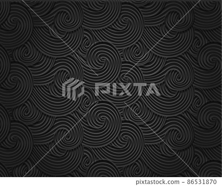 3D Abstract wind texture, sea, ocean waves background. Dense clouds, dark smoke and steam gray pattern. Vector illustration 3D Abstract wind texture, sea, ocean waves background. Dense clouds, dark smoke and steam gray pattern. Vector illustration 86531870