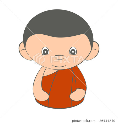 clip art of monk are sitting calmly clip art of monk are sitting calmly 86534210