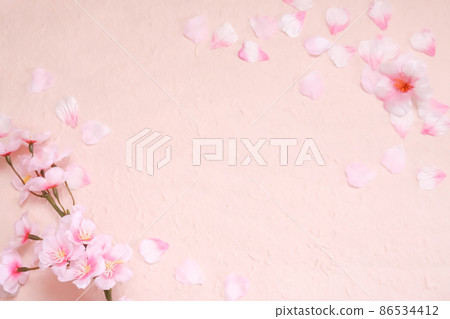 櫻花框架春天形象 櫻花框架春天形象 86534412