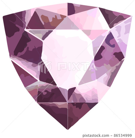 April birthstone / jewel Morganite loose vector material 86534999