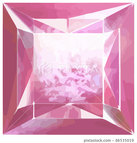 九月生日石/寶石紫鋰輝石鬆散矢量素材 86535019