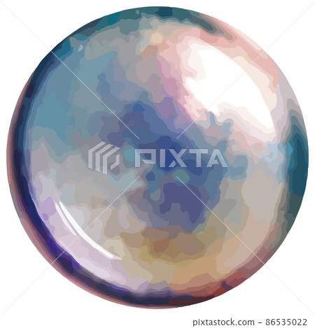 十月生日石/寶石蛋白石鬆散矢量素材 86535022