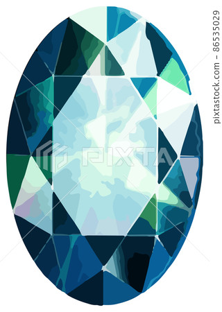 June birthstone / gem alexandrite loose vector material 86535029