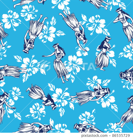 Hula pattern, - Stock Illustration [86535729] - PIXTA