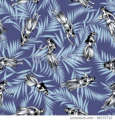 Hula pattern, - Stock Illustration [86535732] - PIXTA