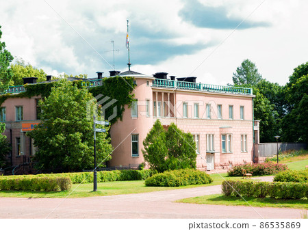 Loviisa, Finland. Historic building in the old town Loviisa, Finland. Historic building in the old town 86535869