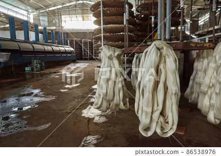 Small silk factory around Da Lat in Vietnam Small silk factory around Da Lat in Vietnam 86538976