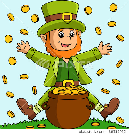 St. Patricks Day Leprechaun Cartoon Vector Colored St. Patricks Day Leprechaun Cartoon Vector Colored 86539012