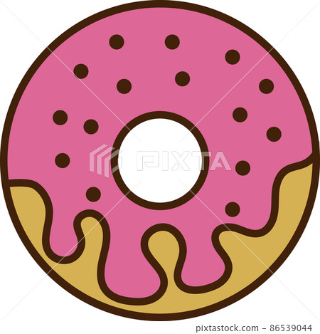Donut Filled Outline Icon Vector - Stock Illustration [86539044] - PIXTA