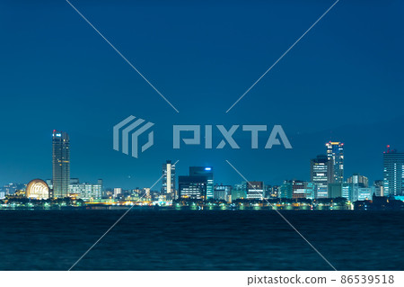 Fukuoka city night view from Shikajima Fukuoka city night view from Shikajima 86539518