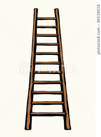Vector drawing of high ladder 86539818