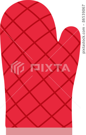 Potholder heat resistant, oven, microwave oven gloves illustration material vector 86539867