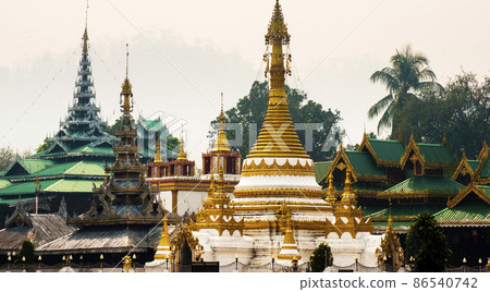 View of Wat Chong Kham, Mae Hong Son, Thailand 86540742