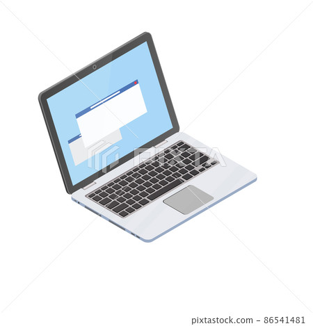 Laptop isometric for web background design. Vector illustration Laptop isometric for web background design. Vector illustration 86541481